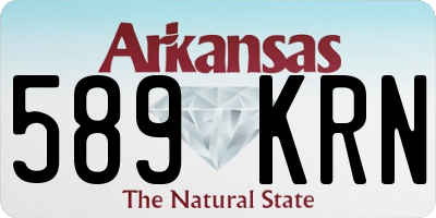 AR license plate 589KRN