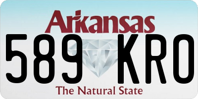AR license plate 589KRO