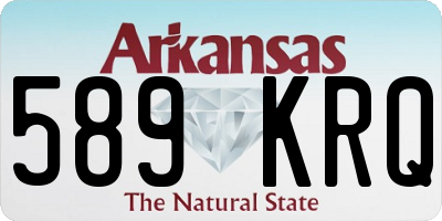 AR license plate 589KRQ