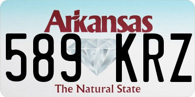 AR license plate 589KRZ