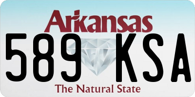 AR license plate 589KSA