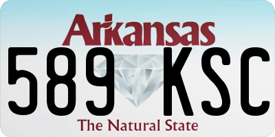 AR license plate 589KSC