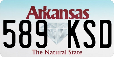 AR license plate 589KSD