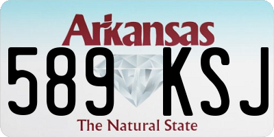 AR license plate 589KSJ