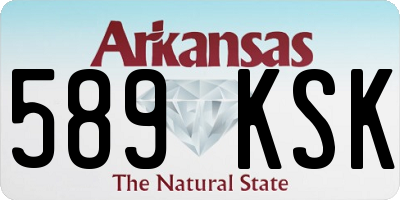 AR license plate 589KSK