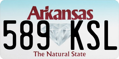 AR license plate 589KSL