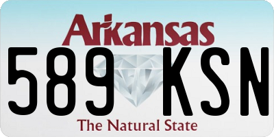AR license plate 589KSN