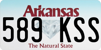 AR license plate 589KSS