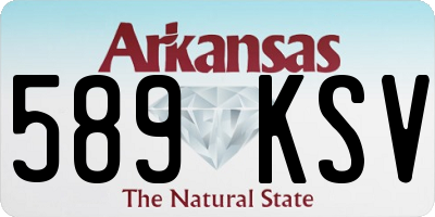 AR license plate 589KSV