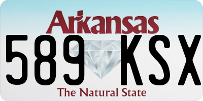 AR license plate 589KSX