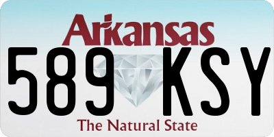 AR license plate 589KSY