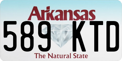 AR license plate 589KTD
