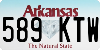AR license plate 589KTW