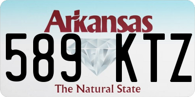 AR license plate 589KTZ