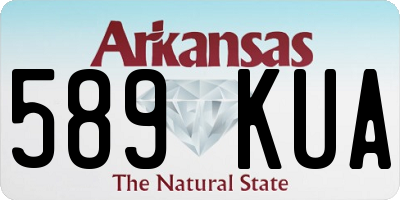 AR license plate 589KUA