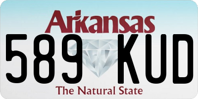 AR license plate 589KUD
