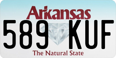 AR license plate 589KUF