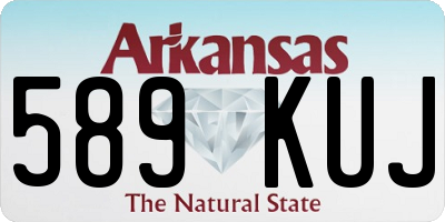 AR license plate 589KUJ