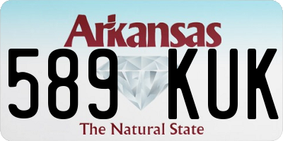 AR license plate 589KUK