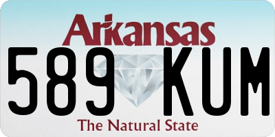 AR license plate 589KUM