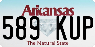 AR license plate 589KUP