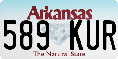AR license plate 589KUR