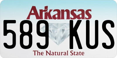 AR license plate 589KUS