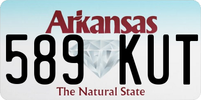 AR license plate 589KUT