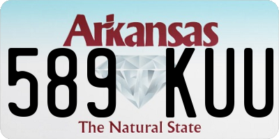 AR license plate 589KUU