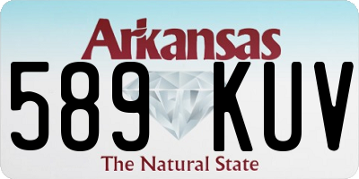 AR license plate 589KUV