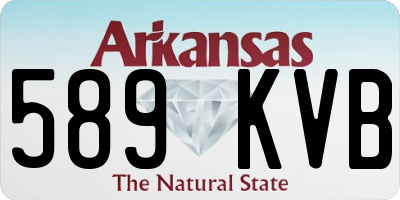AR license plate 589KVB