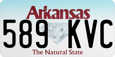 AR license plate 589KVC