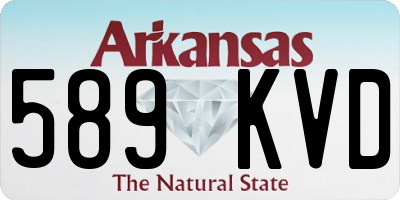 AR license plate 589KVD