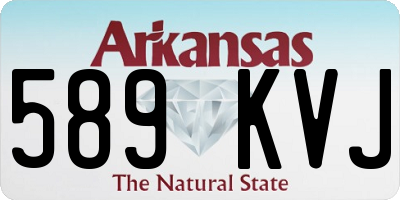 AR license plate 589KVJ