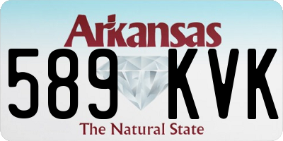 AR license plate 589KVK