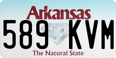 AR license plate 589KVM