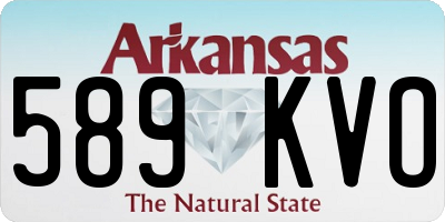 AR license plate 589KVO