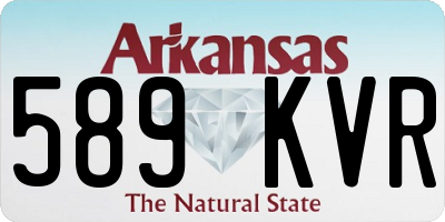 AR license plate 589KVR