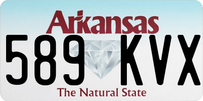 AR license plate 589KVX