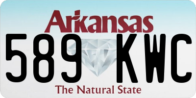 AR license plate 589KWC
