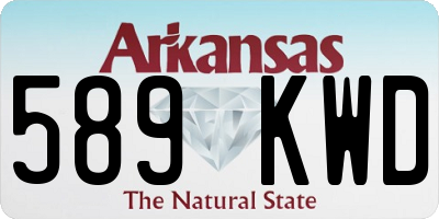AR license plate 589KWD