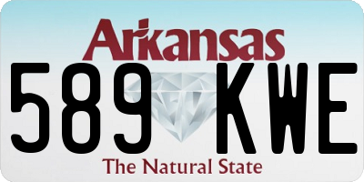 AR license plate 589KWE