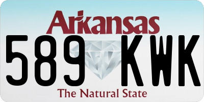 AR license plate 589KWK