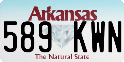 AR license plate 589KWN