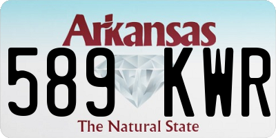 AR license plate 589KWR