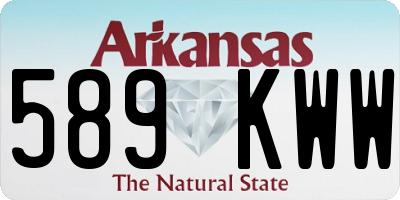 AR license plate 589KWW