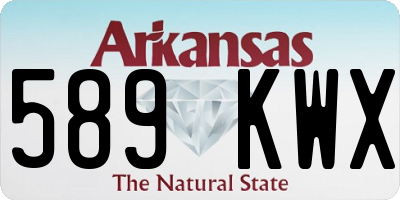 AR license plate 589KWX