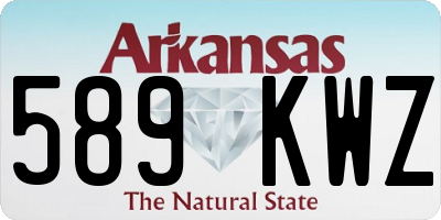 AR license plate 589KWZ