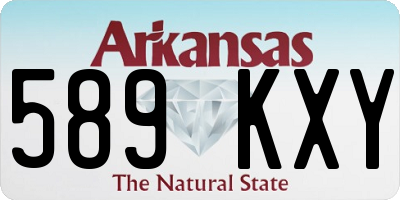 AR license plate 589KXY