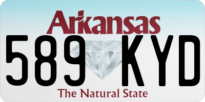 AR license plate 589KYD